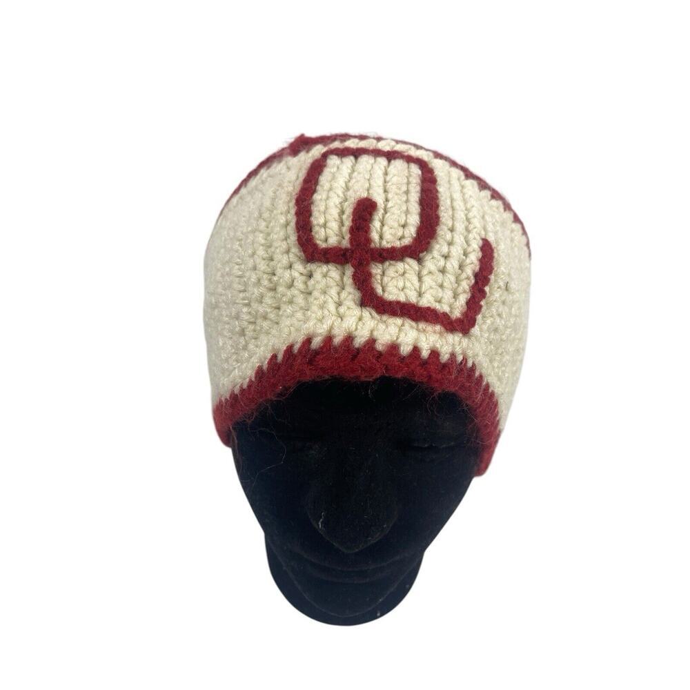OU Neckup Ear Warmer Headband Oklahoma Sooners Adjustable Crochet Knit Handmade